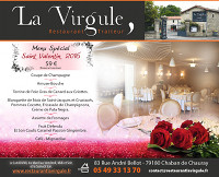 Menu St-Valentin 2016 - Restaurant La Virgule